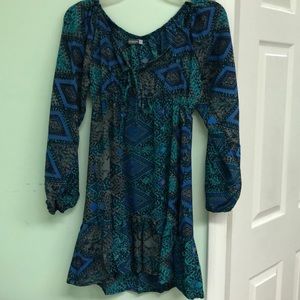 Boho-inspired short length dress